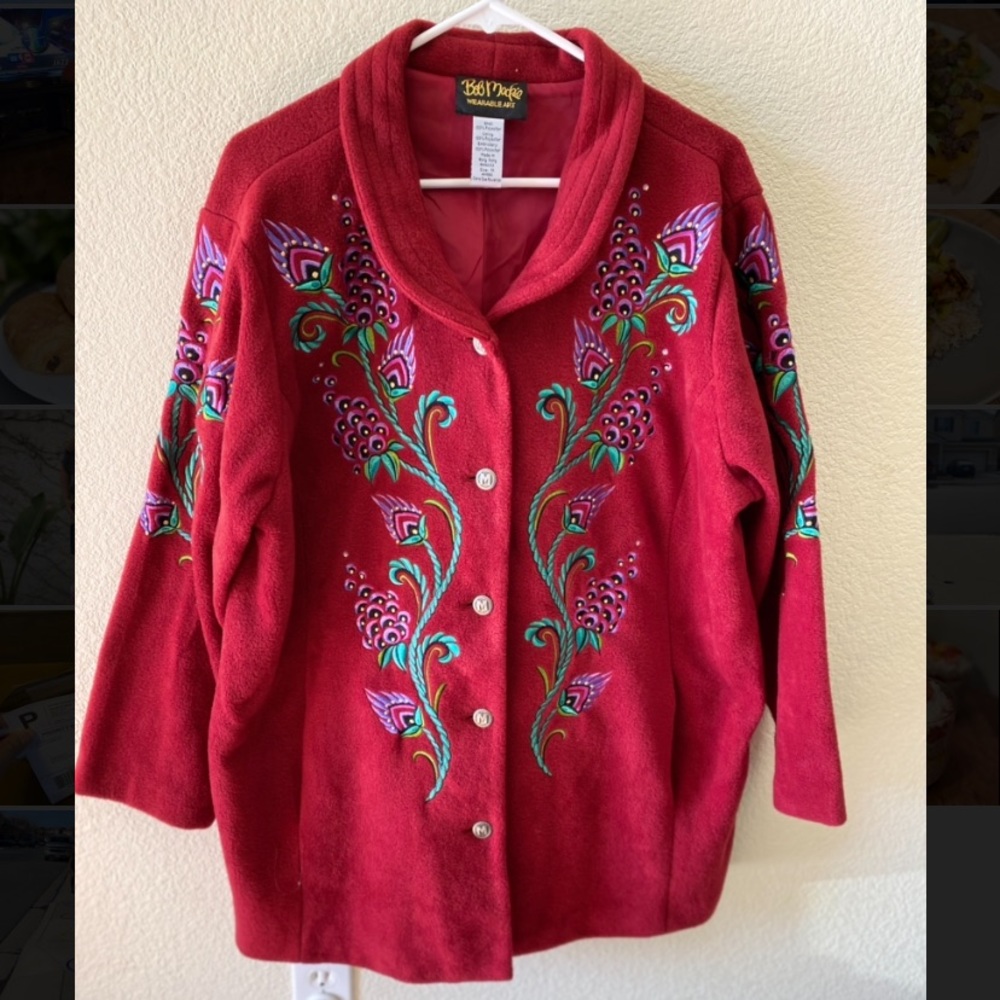 Bob Mackie Wearable Art Coat - image 1